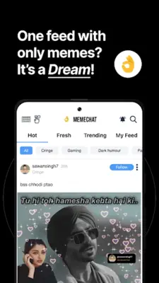 MemeChat android App screenshot 2